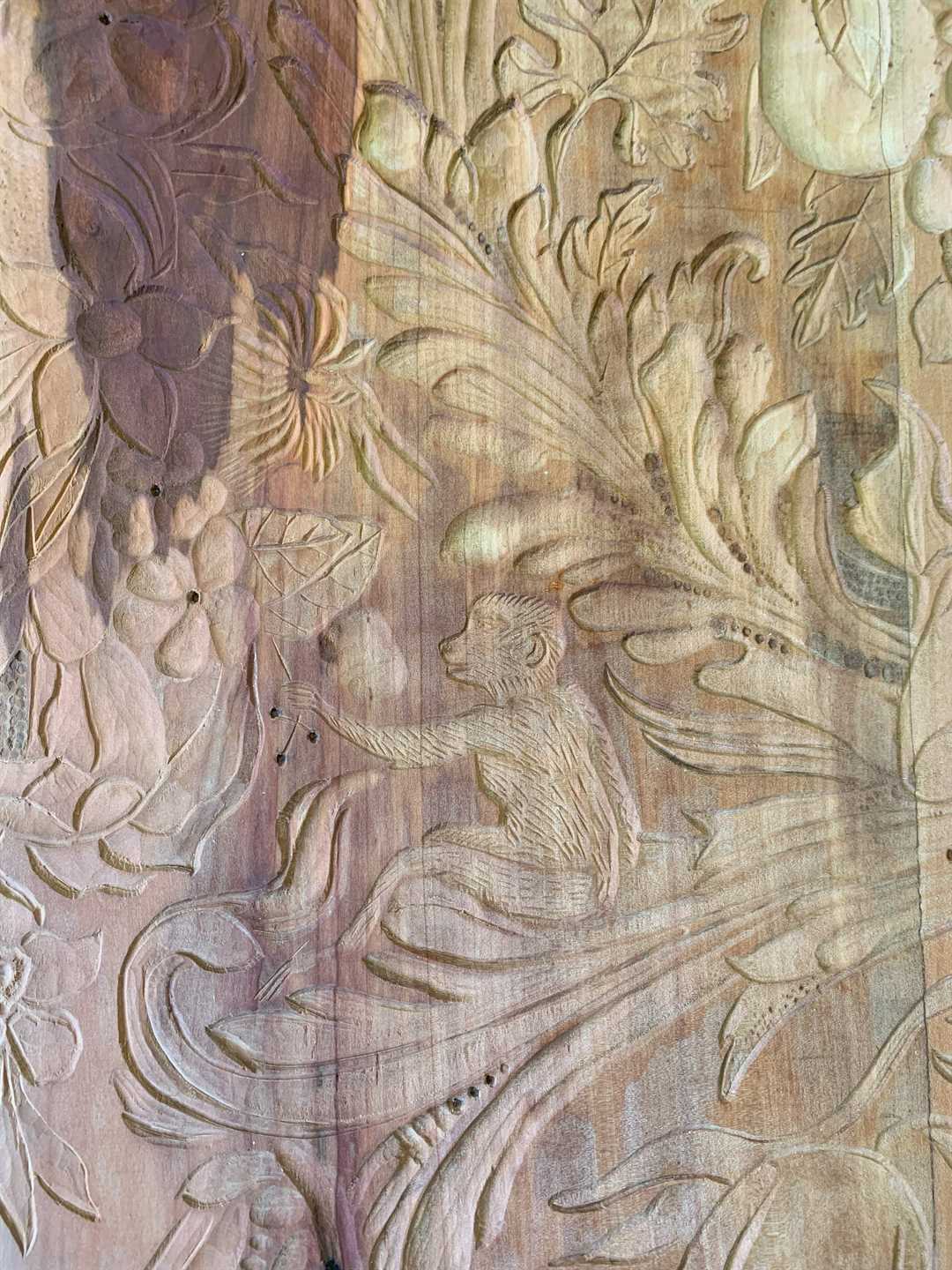 Fig 2- Carved pearwood pattern