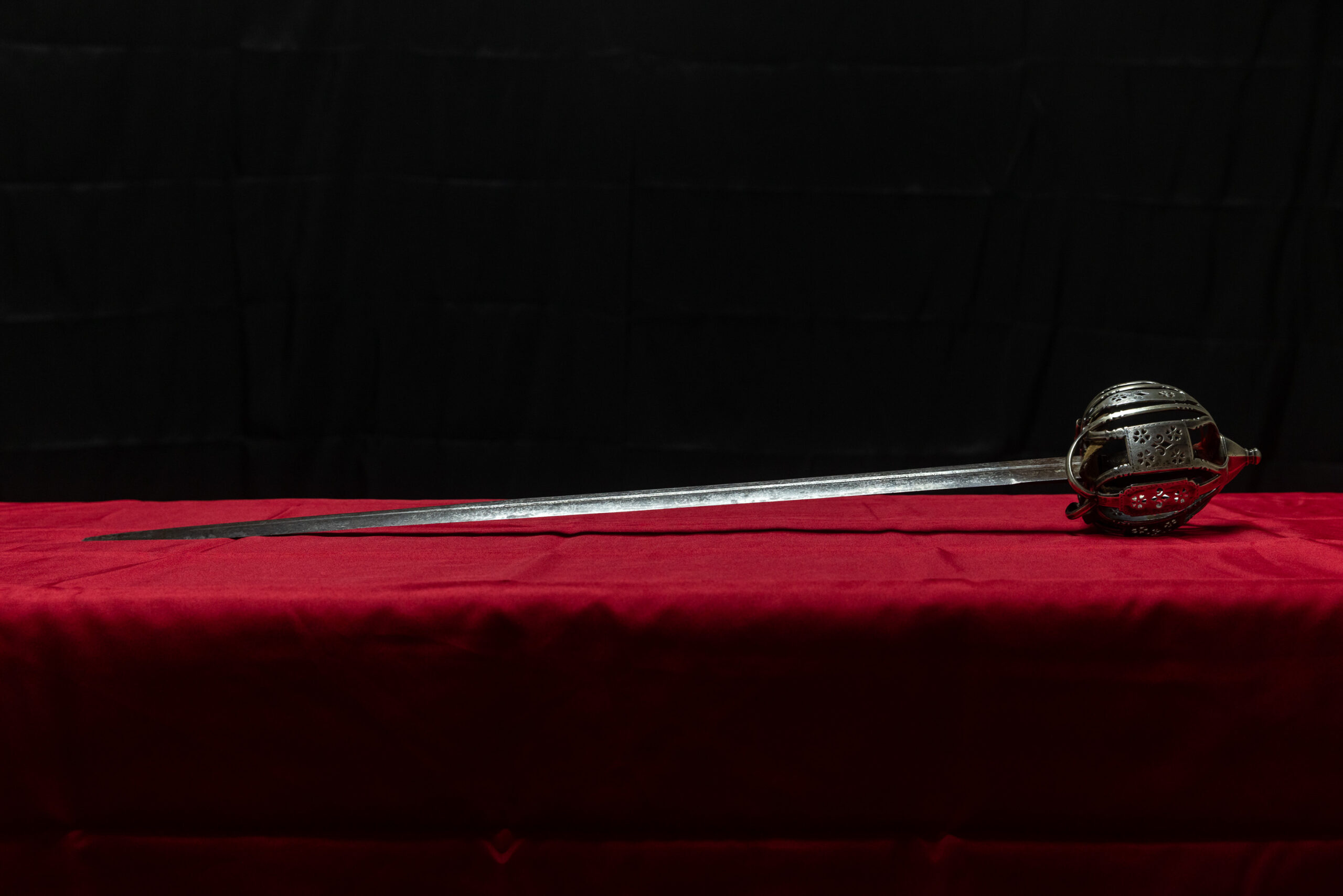 Solid-silver hilted broadsword, 1739, made by James Brown, Perth, Scotland. Belonged to Charles Edward Stuart. Private Collection. Photo, Benedict Johnson