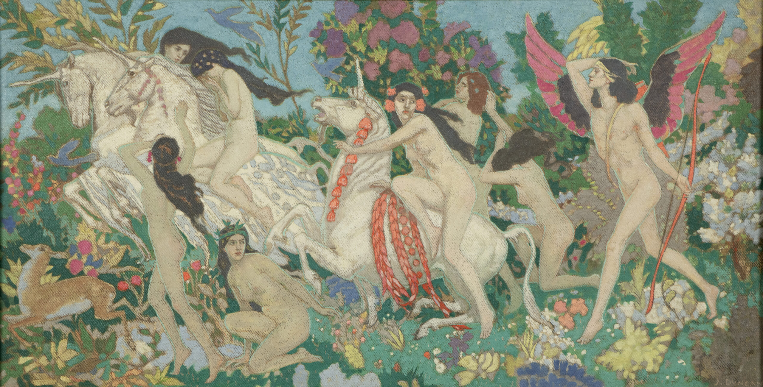 The Unicorns by John Duncan. Dundee Art Galleries and Museums