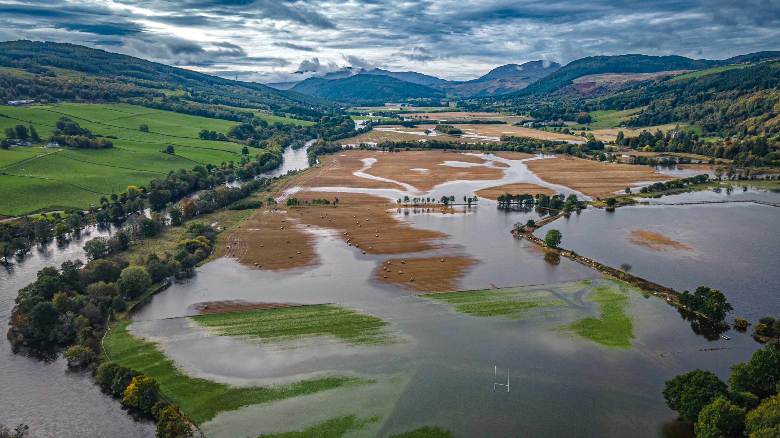 Aberfeldy in Flood by Sam Hayles