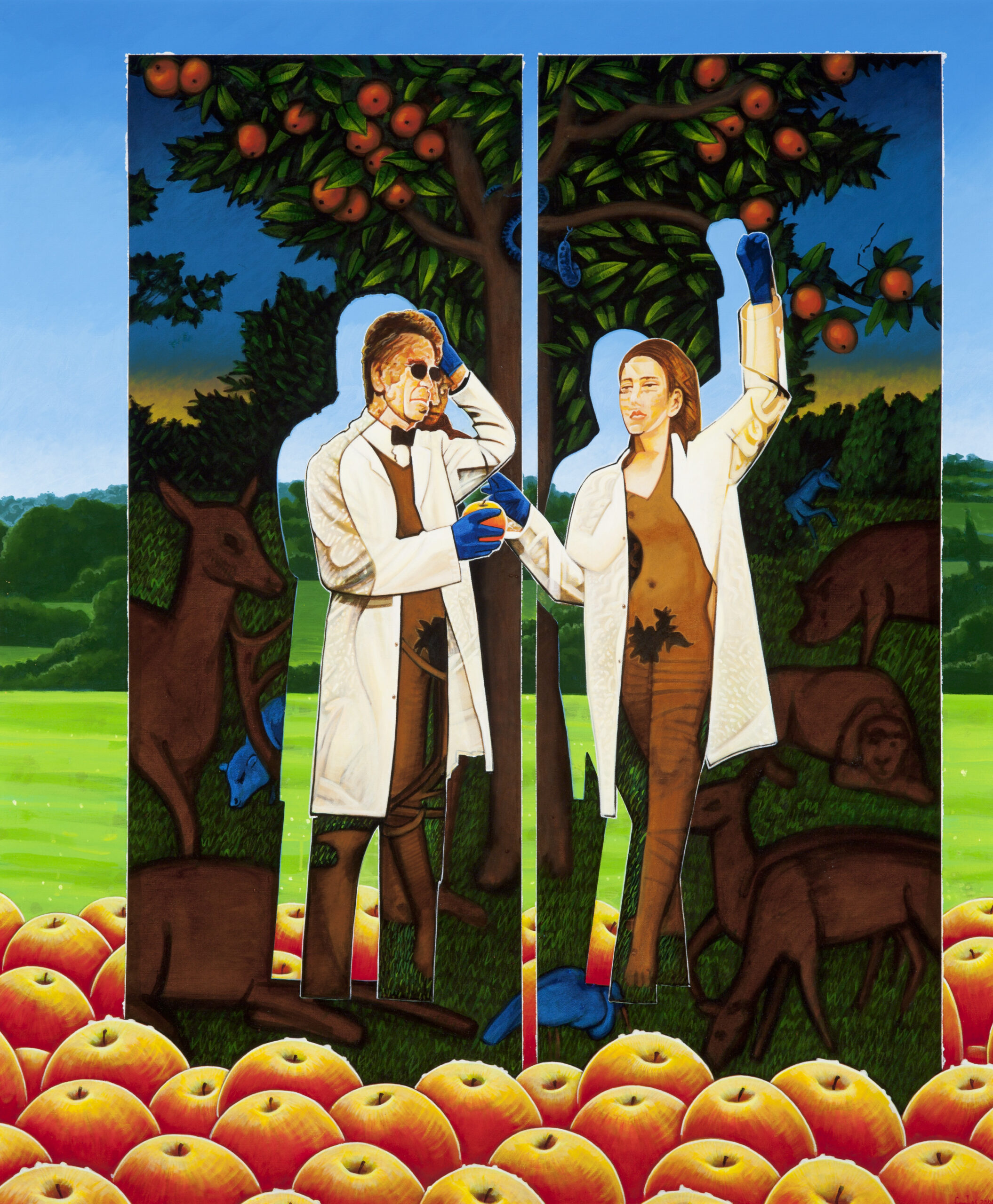 Adam and Eve Knowledge Transfer by Ronald Forbes (b1947)