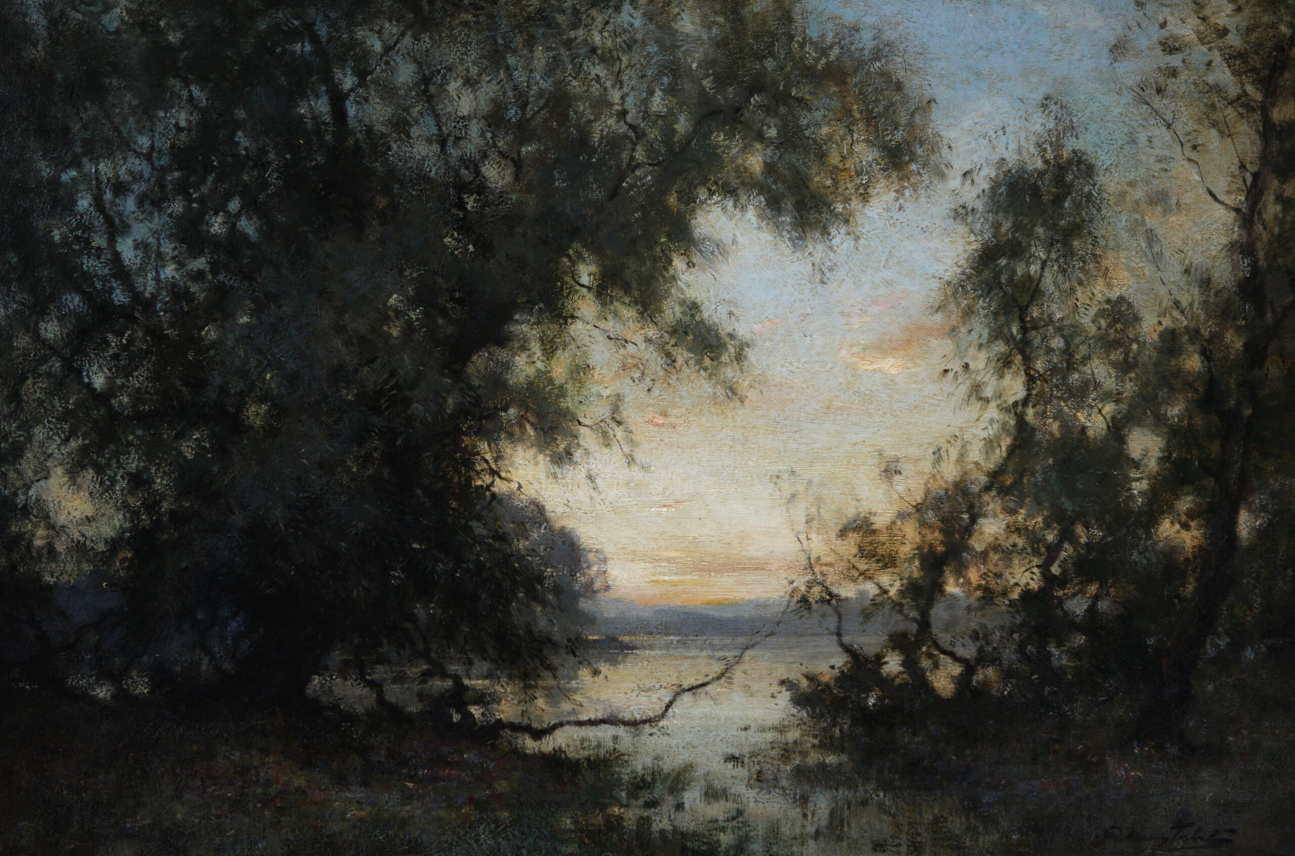 Loch Tay Through Trees by Tarbet Henderson(b1959)