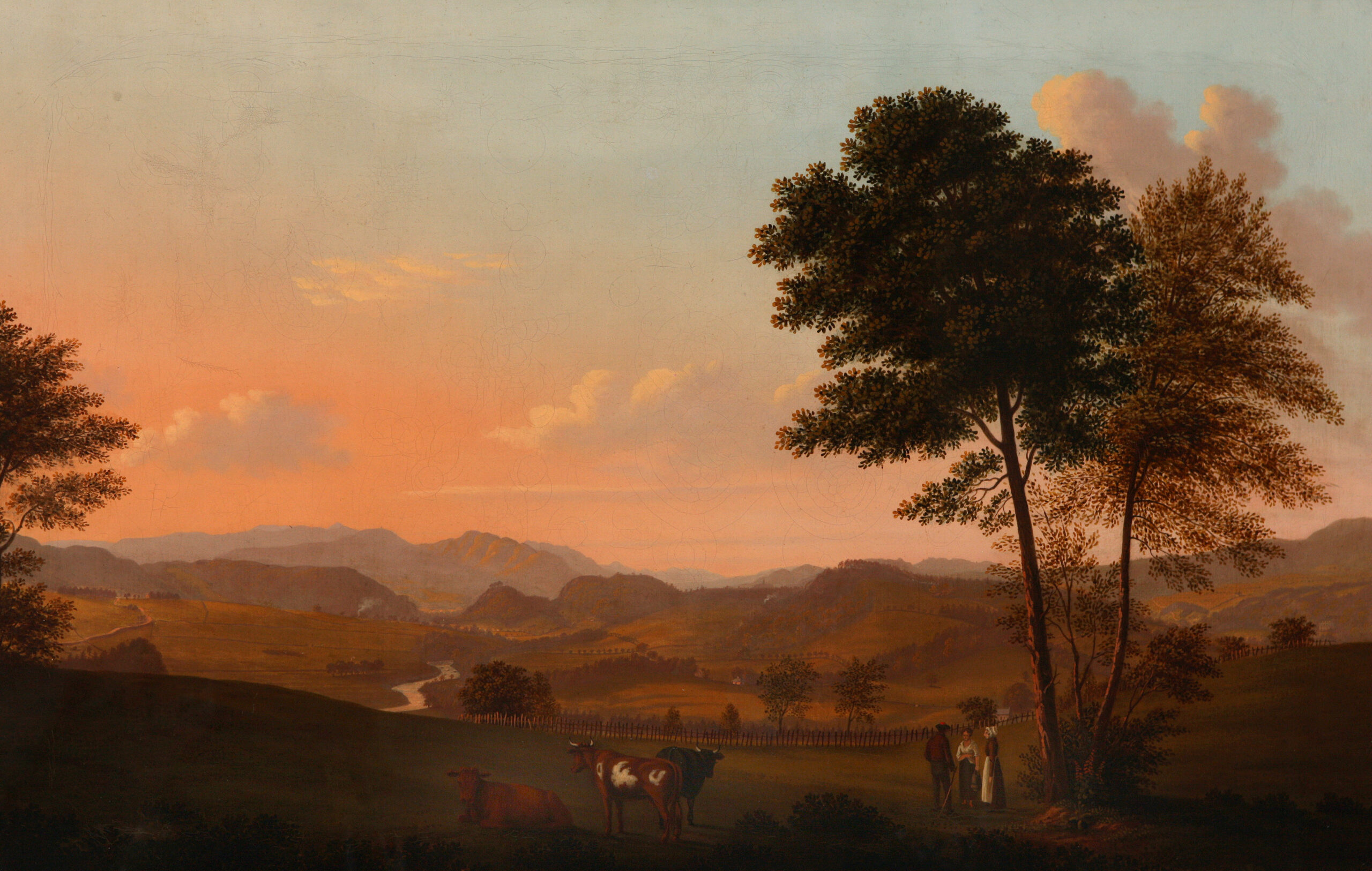 View of Strathearn looking west with a view of Comrie and Ben by John Knox (1778 -1845)