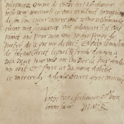 Mary Queen of Scot Last Letter crop