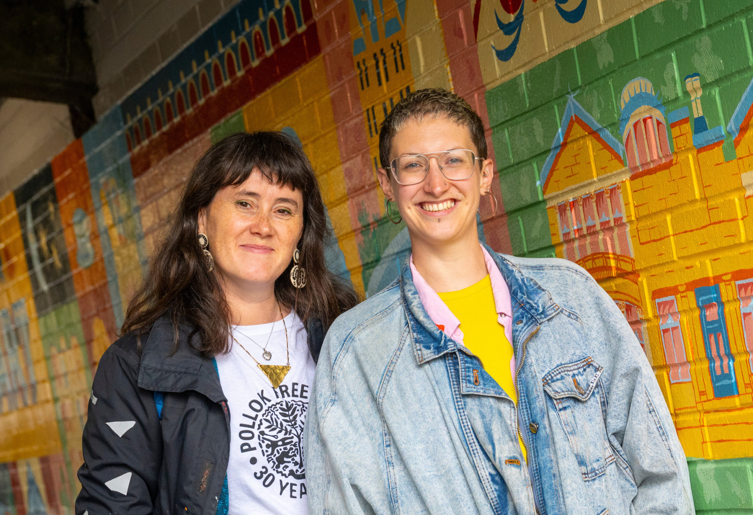 Lindsay Grime and Ellietype (Ellie Mills) - Cathcart Mural 2026