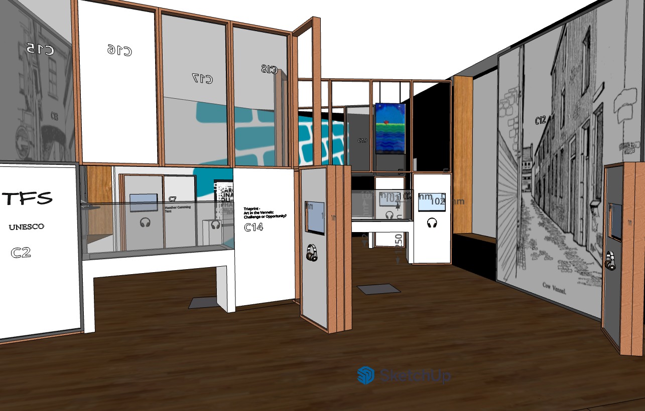 Figure 9 Design for the entrance of Gallery 2